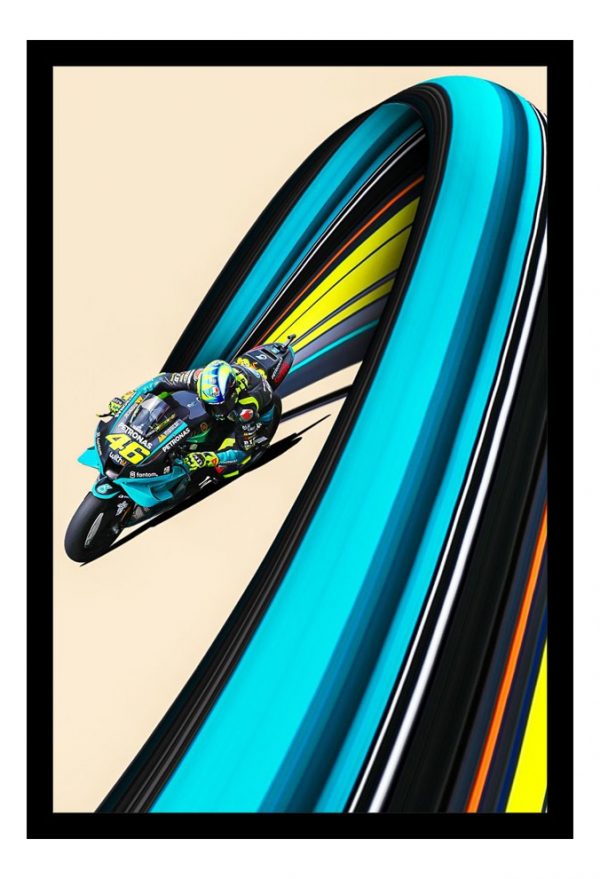 Cuadro Decorativo Moto Gp - Valentino Rossi 03 - A3 30x40