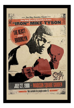Cuadro Decorativo Boxeo - Mike Tyson 10 - A3 30x40