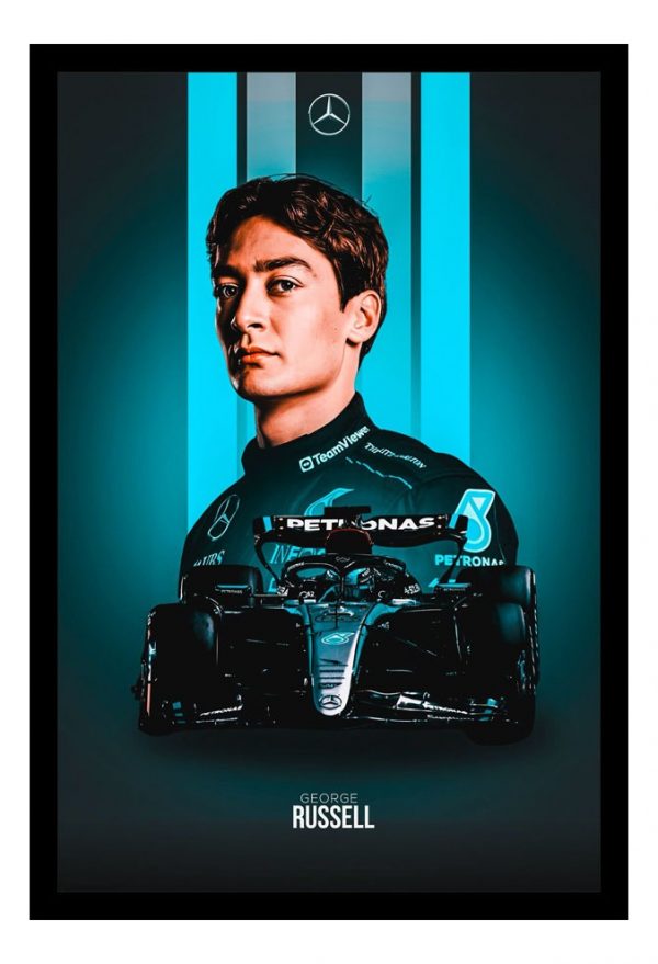 Cuadro Decorativo F1 - George Rusell 07 - A3 30x40 Cm