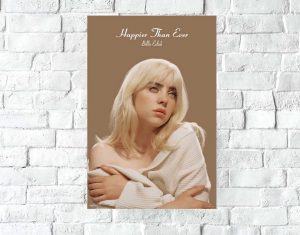 Poster Lámina Decorativa Billie Eilish 15 Tamaño A3 30x42 Cm