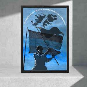 Cuadro Decorativo Islas Malvinas Argentinas 06 - A3 30x40 Cm