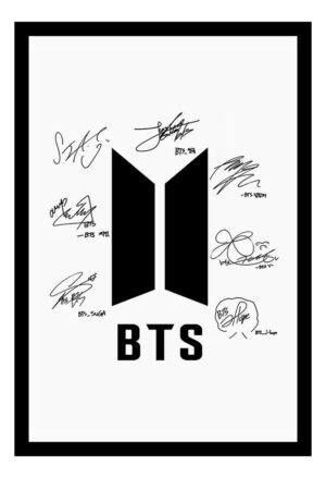 Cuadro Decorativo Musica - Bts 16 - A3 30x40