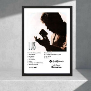 Cuadro Decorativo Música, Luis Miguel, Romance 02 - A3 30x40