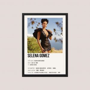 Cuadro Decorativo Selena Gomez 08 - Tamaño A3 30x40