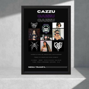 Cuadro Decorativo Música - Cazzu 05 - Tamaño A3 30x40