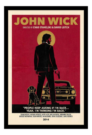 Cuadro Decorativo Cine - John Wick 13 - A3 30x40 Cm