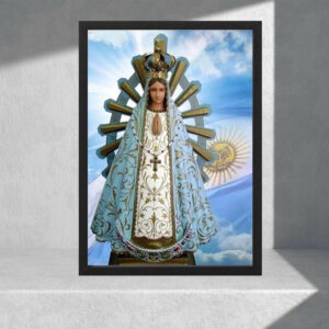 Cuadro Decorativo Virgen De Lujan 03 - A3 30x40 Cm