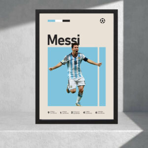 Cuadro Decorativo Lionel Messi 03 - Tamaño A3 30x40 Cm