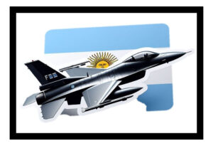 Cuadro Decorativo - Avion F16 Argentina 01 - A3 30x40 Cm