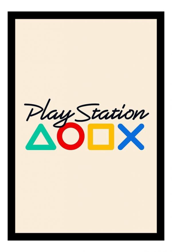 Cuadro Decorativo Videojuegos - Playstation 04 - A3 30x40 Cm
