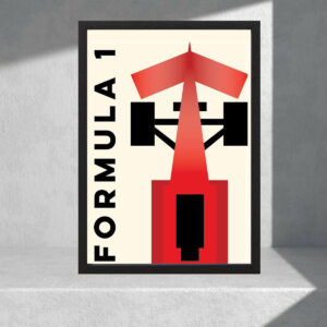 Cuadro Decorativo Formula 1 Modelo 02 - Tamaño A3 30x40 Cm