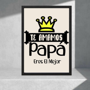 Cuadro Decorativo, Regalo - Día Del Padre 12 - A3 30x40 Cm