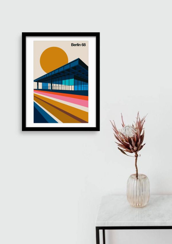 Cuadro Arte Urbano Arquitectura Berlín Tamaño A3 30x40