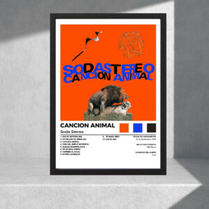 Cuadro Decorativo Soda Stereo - Canción Animal - A3 30x40 Cm