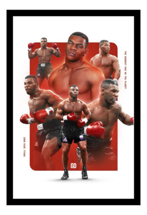 Cuadro Decorativo Boxeo - Mike Tyson 07 - A3 30x40