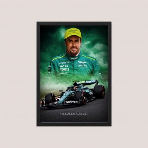 Cuadro F1 Fernando Alonso 12 - Tamaño A3 30x40 Cm