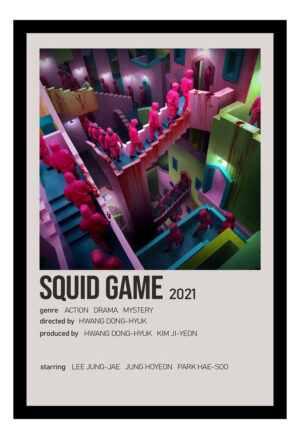 Cuadro Decorativo Series, El Juego Del Calamar 01 - A3 30x40