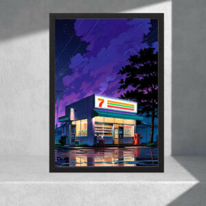 Cuadro Decorativo Urbano Aesthetic - 7 Eleven 10 - A3 30x40