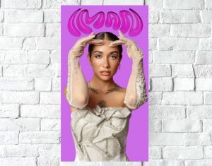 Poster Lámina Decorativa Maria Becerra Mod 15, A3 30x42 Cm