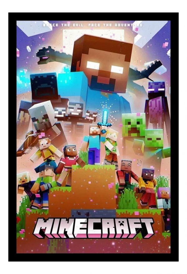 Cuadro Decorativo Videojuegos - Minecraft 06 - A3 30x40