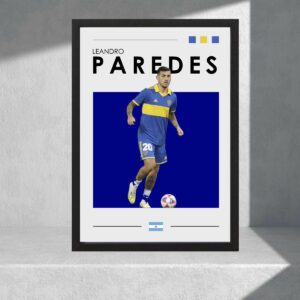 Cuadro Decorativo Boca Juniors, Leandro Paredes 08, A3 30x40