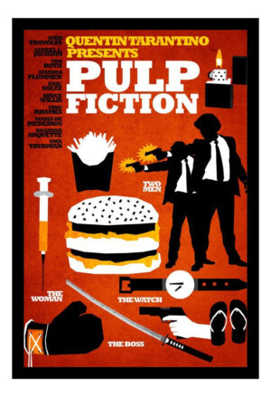 Cuadro Decorativo Cine - Pulp Fiction 06 - A3 30x40