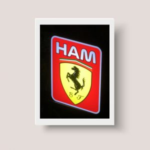 Cuadro Decorativo Lewis Hamilton Ferrari 14 - A3 30x40 Cm