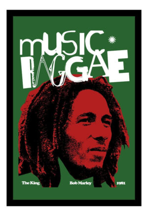 Cuadro Decorativo Musica - Bob Marley 08 - A3 30x40 Cm