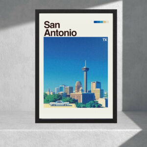 Cuadro Decorativo Paisajes - Usa, San Antonio - A3 30x40