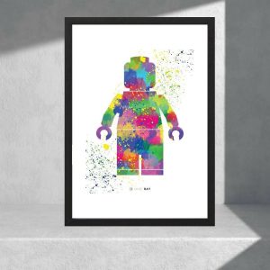 Cuadro Decorativo Videojuegos - Lego 20 - Tamaño A3 30x40