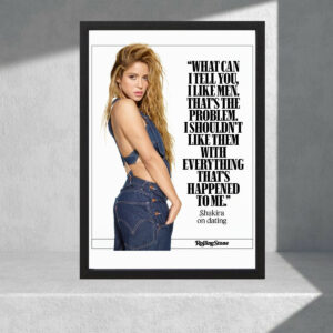 Cuadro Decorativo Música - Shakira 06 - A3 30x40