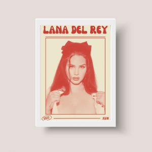 Cuadro Poster Lana Del Rey Tamaño A4 20x30 Listo Para Colgar