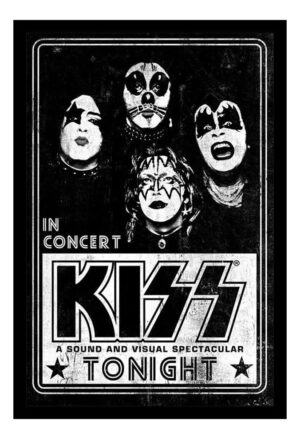 Cuadro Decorativo Música - Kiss 09 - A3 30x40 Cm