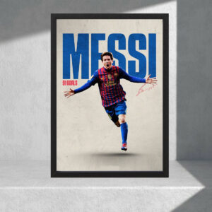 Cuadro Decorativo Lionel Messi 05 - Tamaño A3 30x40 Cm