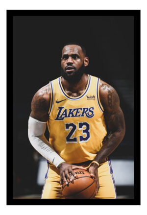 Cuadro Decorativo Basquet - Lebron James 05 - A3 30x40 Cm