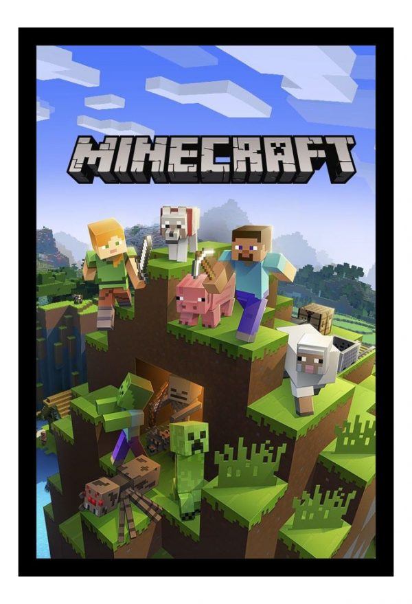 Cuadro Decorativo Videojuegos - Minecraft 07 - A3 30x40