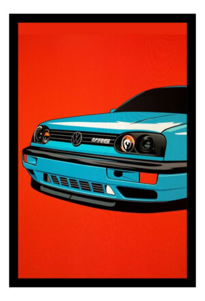 Cuadro Decorativo Automovilismo - Volskwagen 09 - A3 30x40