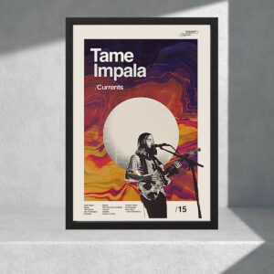 Cuadro Decorativo Musica - Tame Impala 06 - Tamaño A3 30x40
