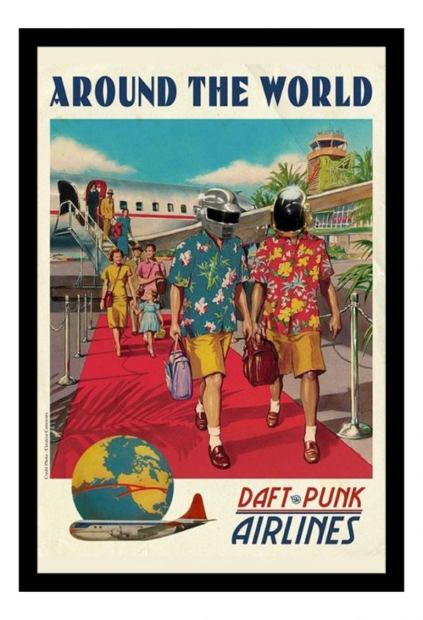 Cuadro Decorativo Musica - Daft Punk 06 - A3 30x40 Cm