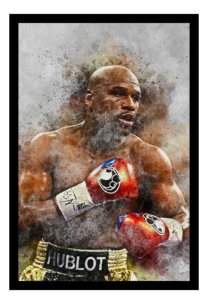 Cuadro Decorativo Boxeo - Floyd Mayweather 02 - A3 30x40