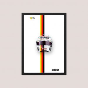 Cuadro Decorativo Sebastian Vettel 07 - Tamaño A3 30x40 Cm