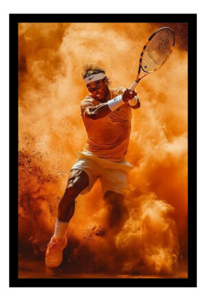 Cuadro Decorativo Tenis - Nadal 08 - A3 30x40 Cm