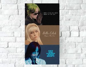 Poster Lámina Decorativa Billie Eilish 14 Tamaño A3 30x42 Cm