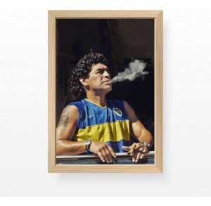 Cuadro Diego Maradona Habano Boca A3 30x40cm