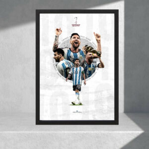 Cuadro Decorativo Lionel Messi 08 - Tamaño A3 30x40 Cm