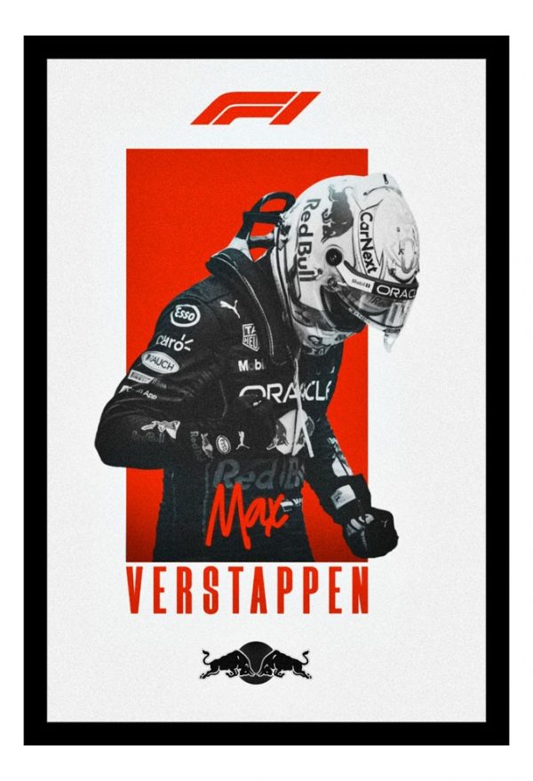 Cuadro Decorativo F1 - Max Verstappen 08 - A3 30x40 Cm
