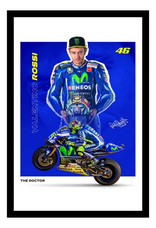Cuadro Decorativo Moto Gp - Valentino Rossi 06 - A3 30x40