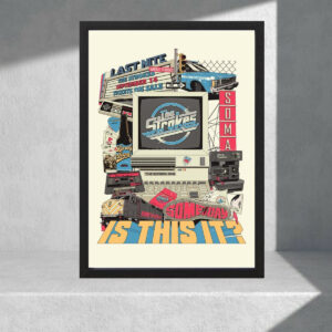 Cuadro Decorativo The Strokes 01 - Tamaño A3 30x40 Cm