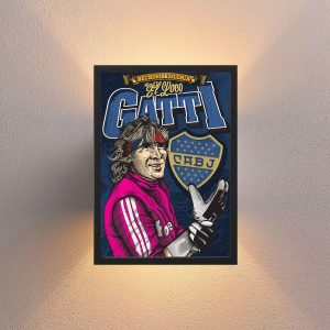 Cuadro Decorativo Boca - Hugo Loco Gatti 05 - A3 30x40 Cm