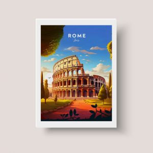 Cuadro Urbano Ciudades Roma, Italia - Tamaño A3 30x40